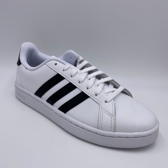 Adidas Grand Court White / Black Mens Shoes - Picture 7 of 8